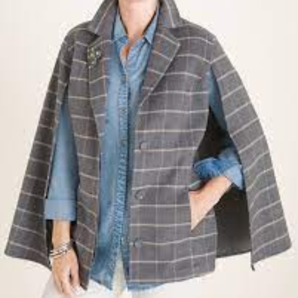 NWT CHICO’S WOMAN’S CAPE COAT SIZE 1 M8 - Picture 8 of 9